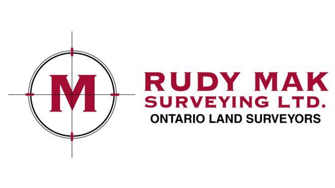 Rudy Mak Surveying Ltd. logo with a red "M" in a target