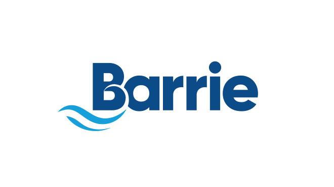 logo | Wave icon with text: Barrie